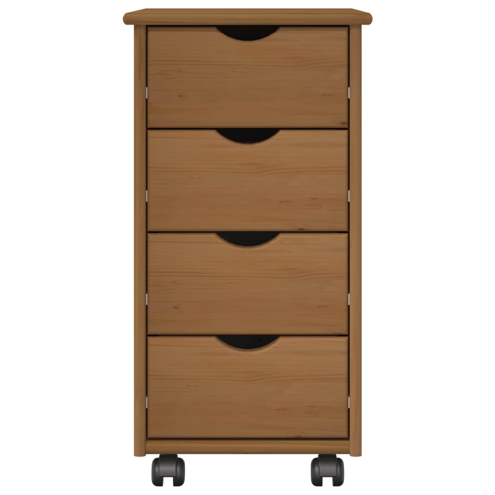 Mobile con Ruote con ruota Marrone miele 34 x 39 x 65,5 cm | homemem39