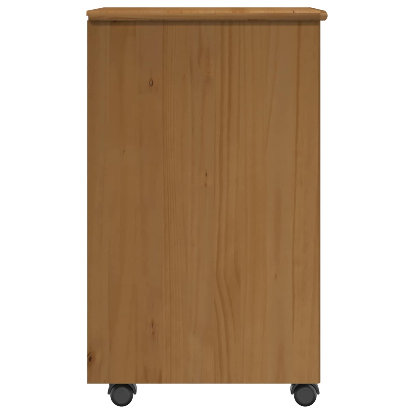 Mobile con Ruote con ruota Marrone miele 34 x 39 x 65,5 cm | homemem39