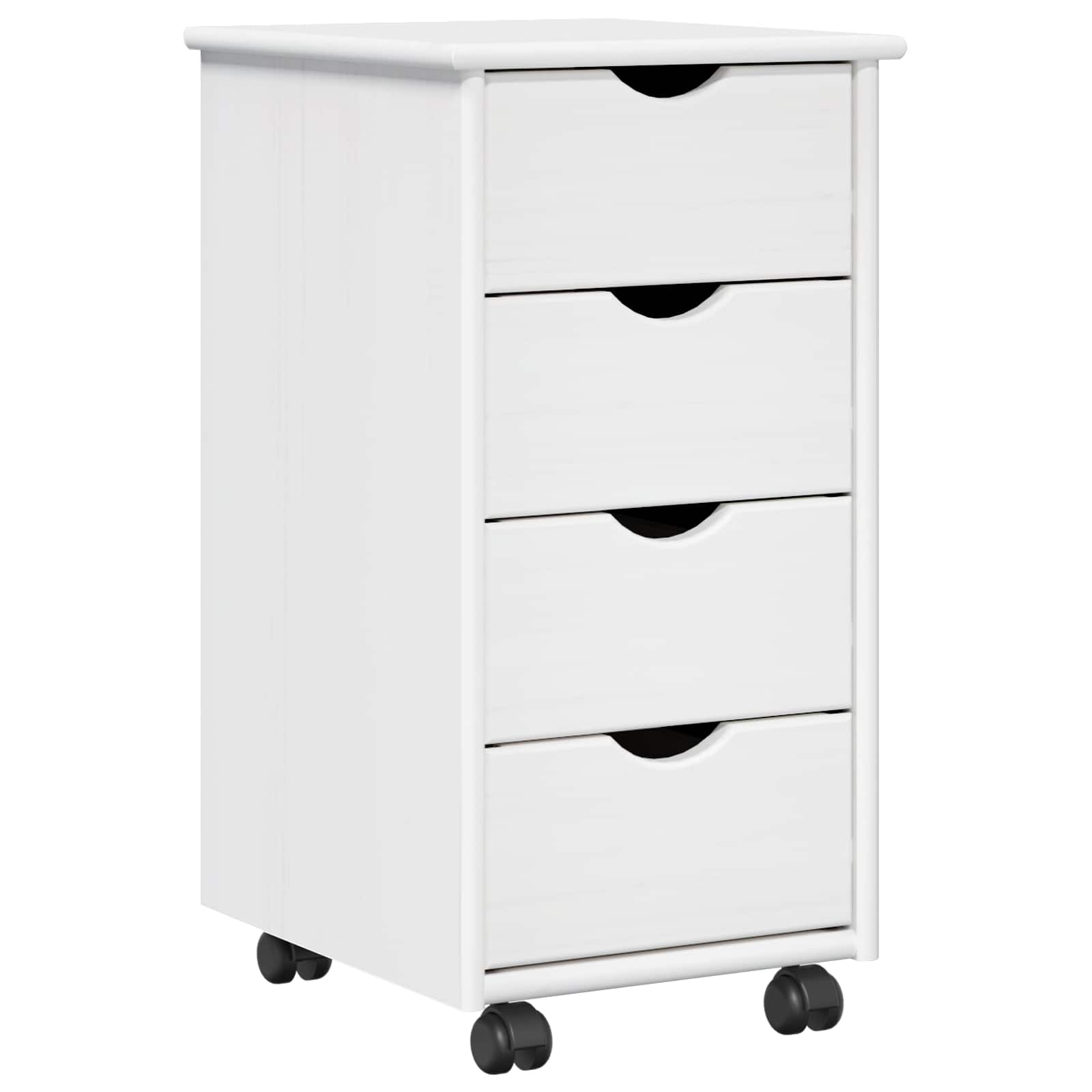 Mobile con Ruote con ruota Bianco 34 x 39 x 65,5 cm | homemem39