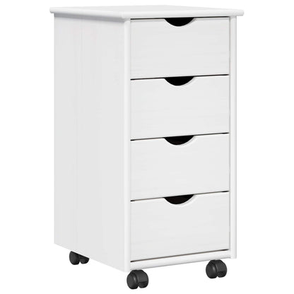 Mobile con Ruote con ruota Bianco 34 x 39 x 65,5 cm | homemem39