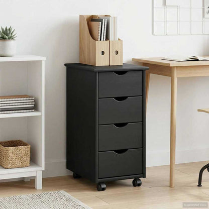 Mobile con Ruote con ruota Grigio 34 x 39 x 65,5 cm | homemem39