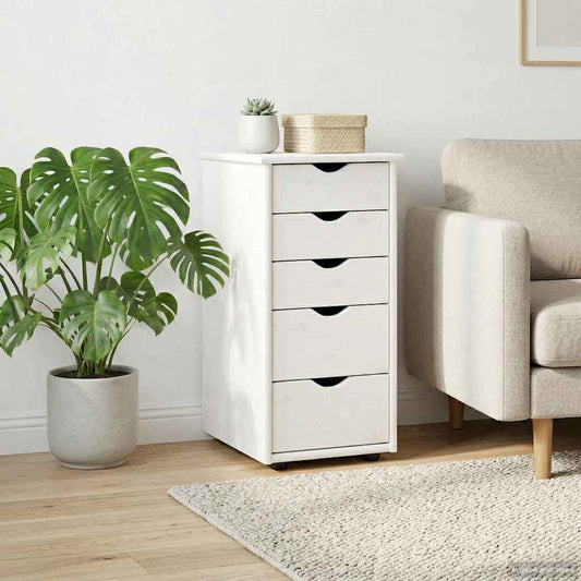 Armadietto Bianco 34 x 39 x 61,5 cm Legno di Pino Massello | homemem39