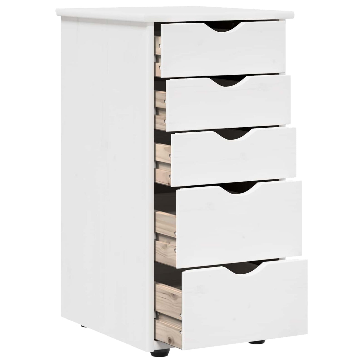 Armadietto Bianco 34 x 39 x 61,5 cm Legno di Pino Massello | homemem39