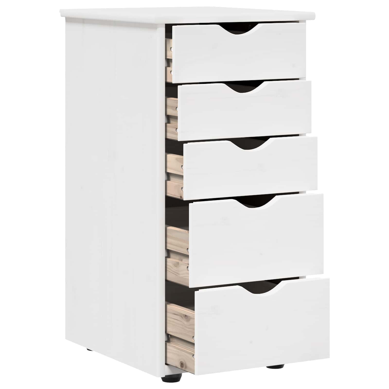 Armadietto Bianco 34 x 39 x 61,5 cm Legno di Pino Massello | homemem39