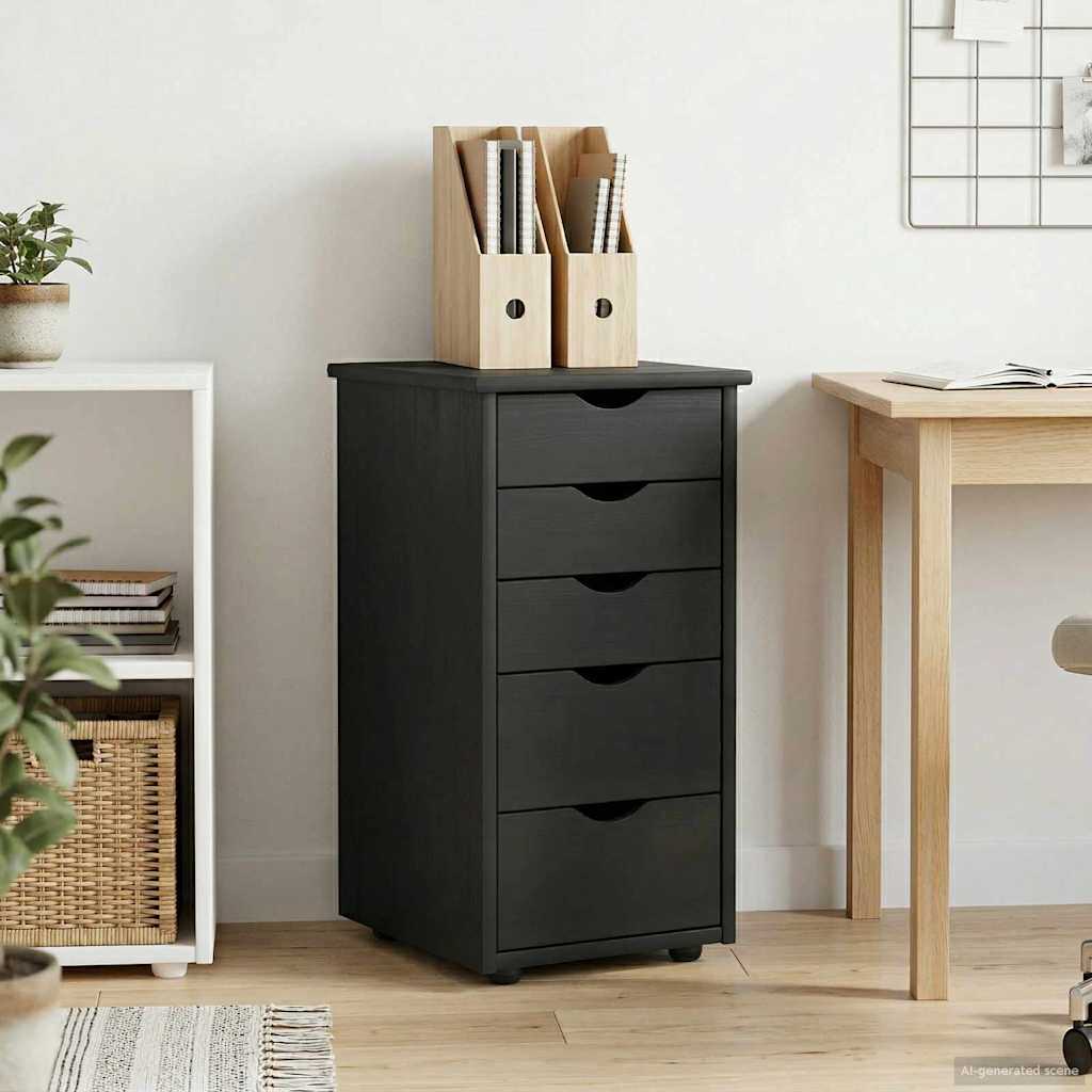 Armadietto Grigio 34 x 39 x 61,5 cm Legno di Pino Massello | homemem39