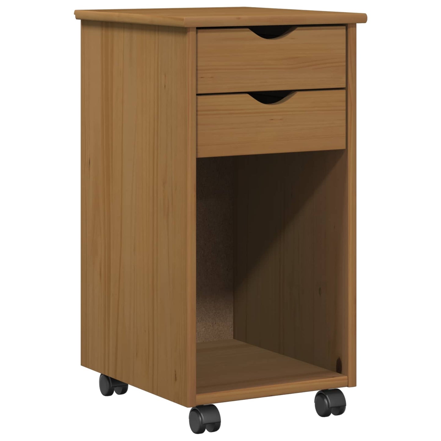 Mobile con Ruote Marrone Miele 34 x 39 x 65,5 cm