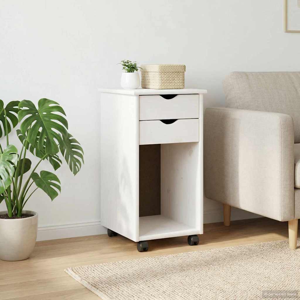 Mobile con Ruote con ruota Bianco 34 x 39 x 65,5 cm | homemem39
