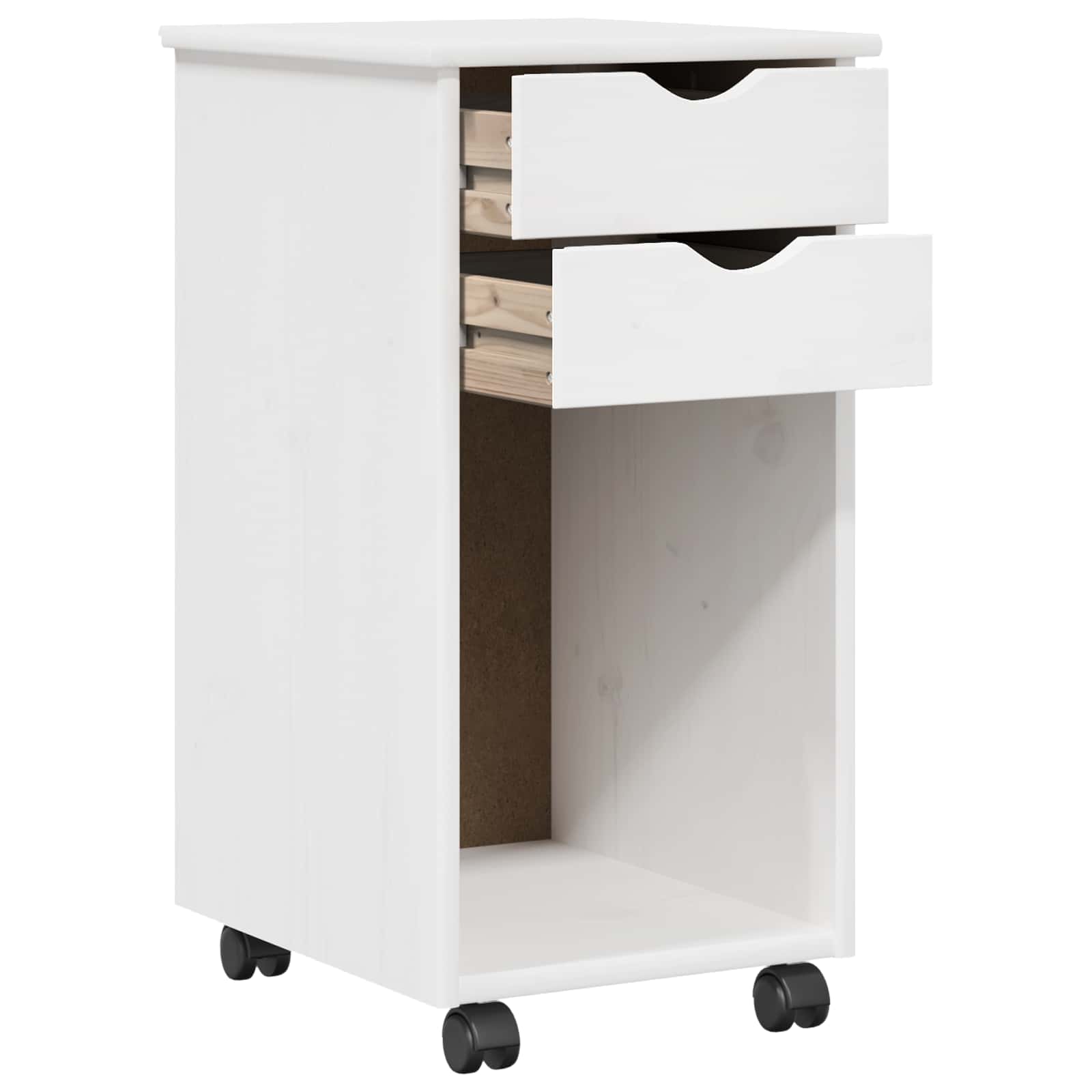 Mobile con Ruote con ruota Bianco 34 x 39 x 65,5 cm | homemem39