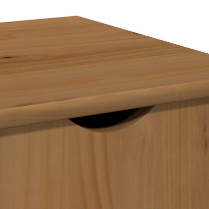 Mobile con Ruote con ruota Marrone miele 34 x 39 x 65,5 cm | homemem39