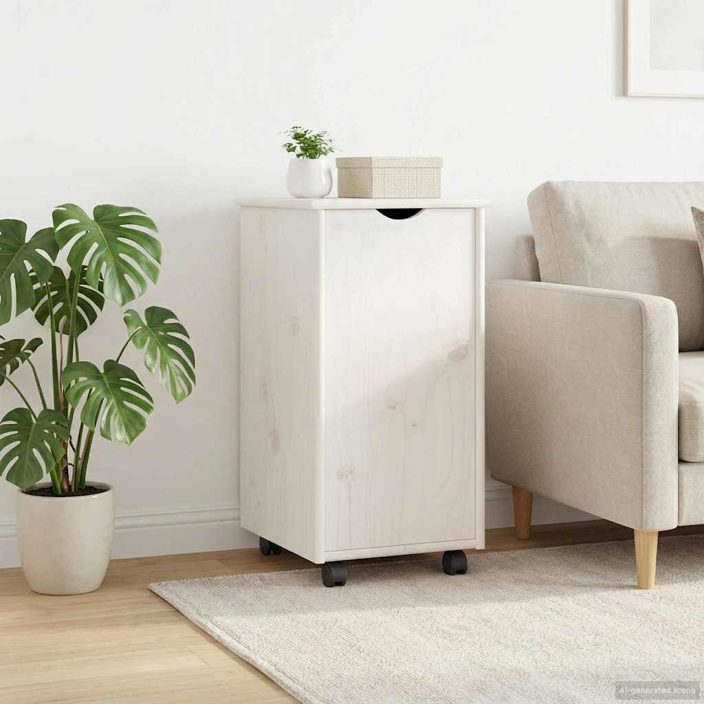 Mobile con Ruote con ruota Bianco 34 x 39 x 65,5 cm