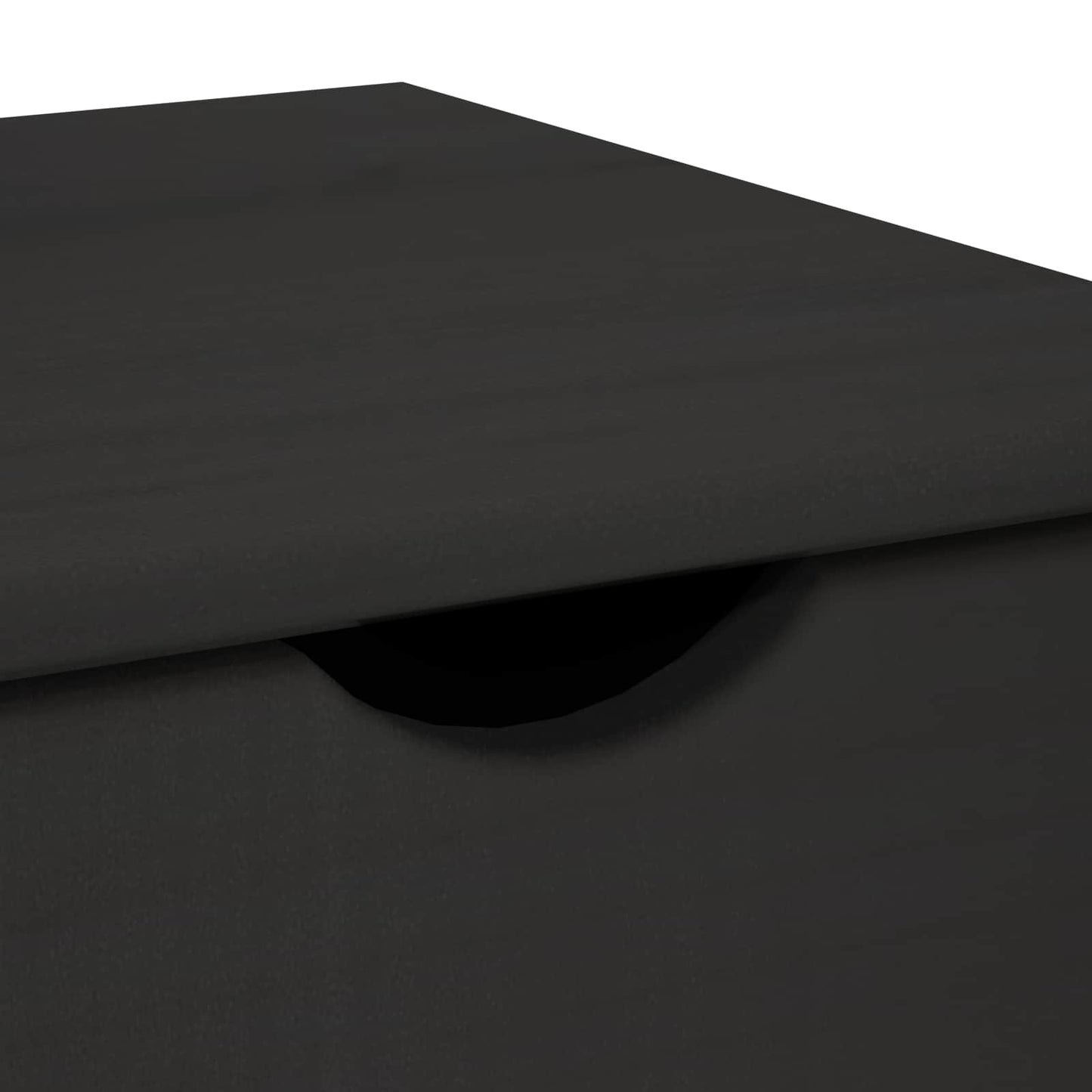 Mobile con Ruote Nero 34 x 39 x 65,5 cm Legno di Pino Massello | homemem39