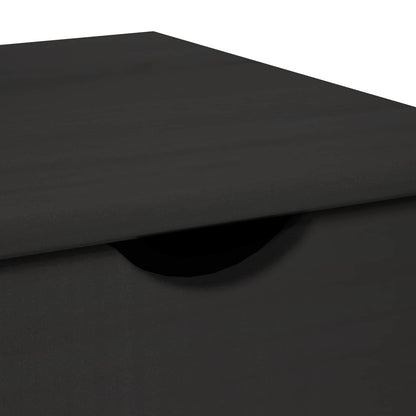 Mobile con Ruote Nero 34 x 39 x 65,5 cm Legno di Pino Massello | homemem39