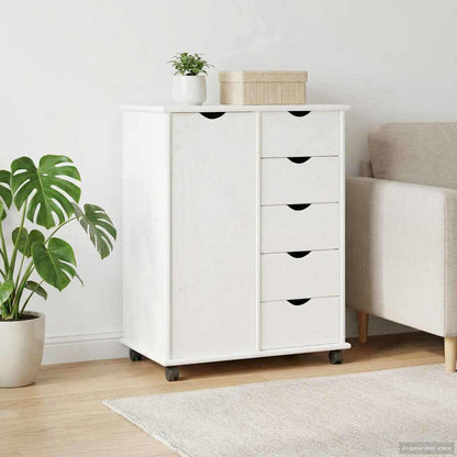 Mobile con Ruote con ruota Bianco 63,5 x 39 x 79 cm