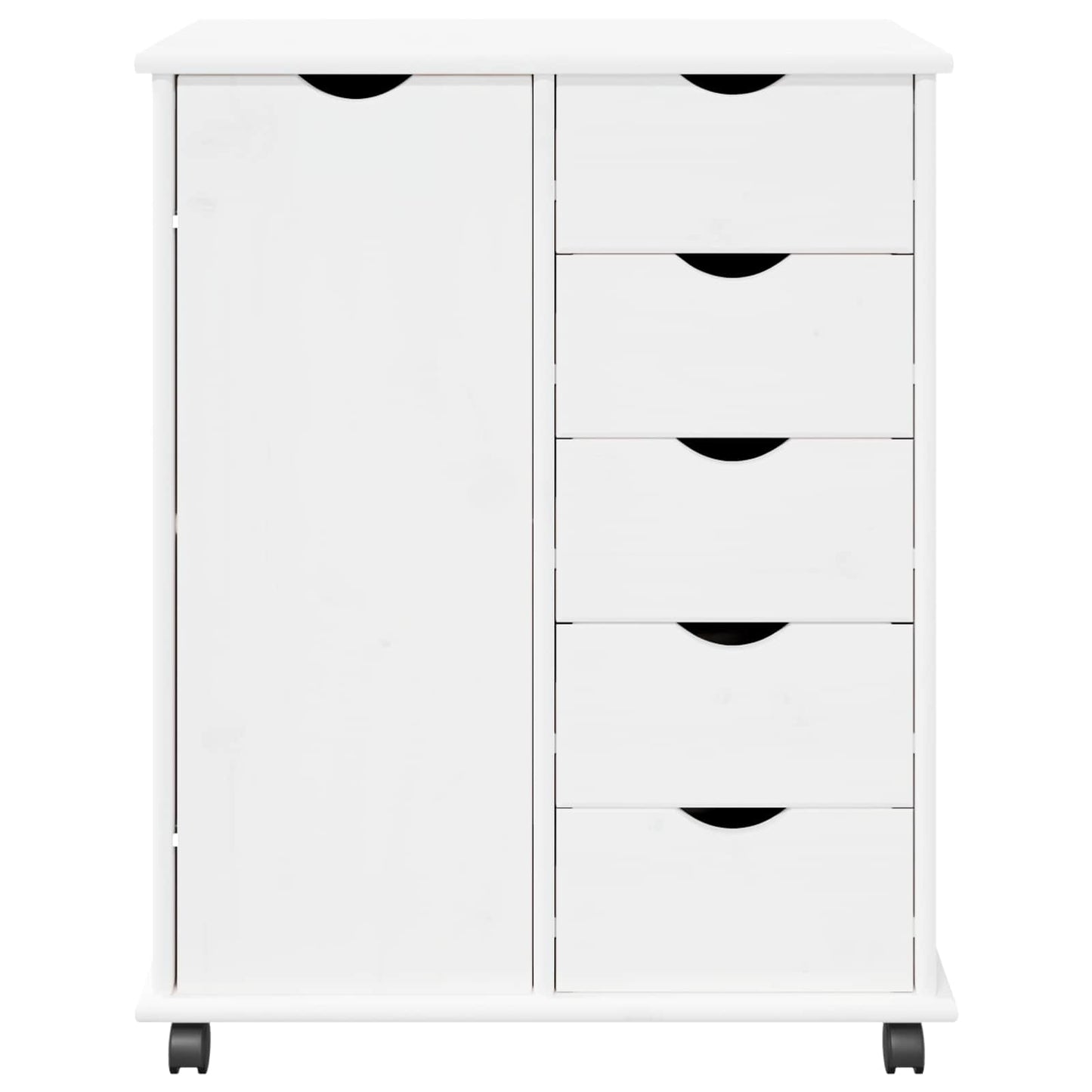 Mobile con Ruote con ruota Bianco 63,5 x 39 x 79 cm