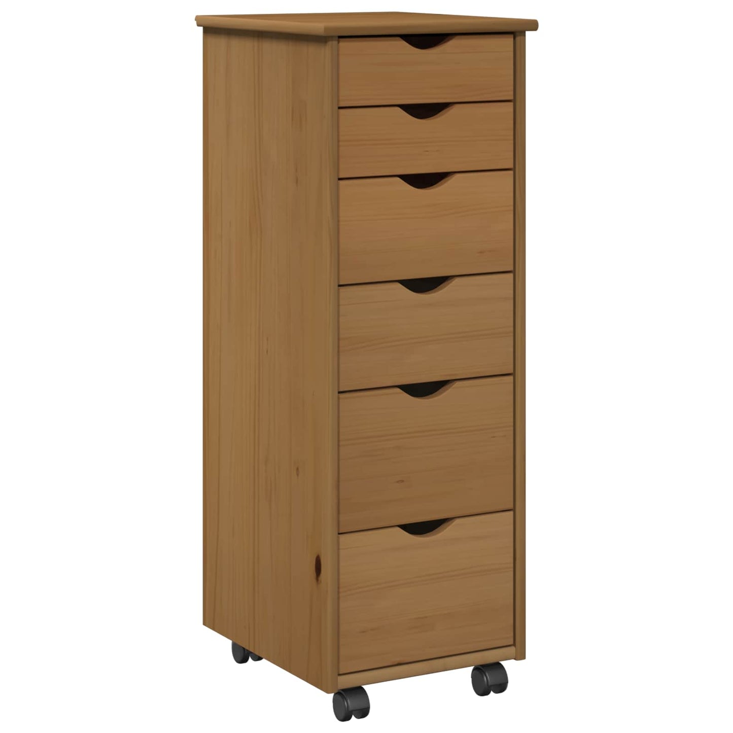 Mobile con Ruote con ruota Marrone miele 34 x 39 x 93,5 cm | homemem39