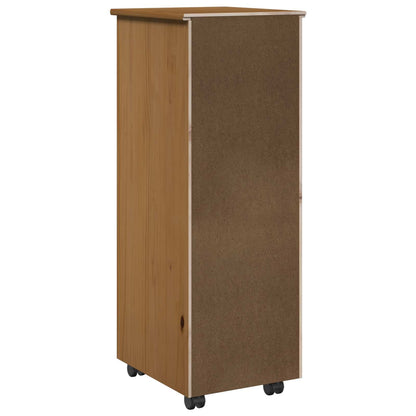 Mobile con Ruote con ruota Marrone miele 34 x 39 x 93,5 cm | homemem39