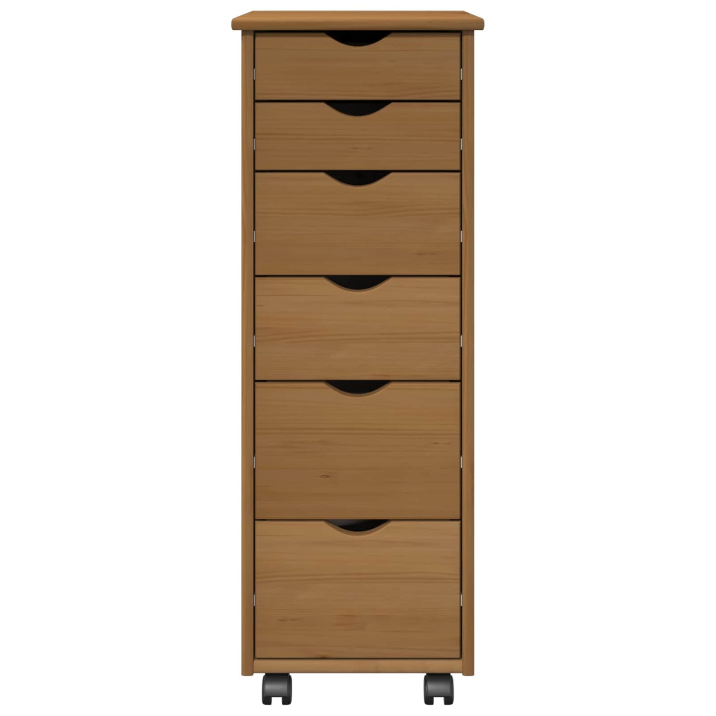 Mobile con Ruote con ruota Marrone miele 34 x 39 x 93,5 cm | homemem39