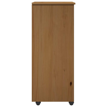 Mobile con Ruote con ruota Marrone miele 34 x 39 x 93,5 cm | homemem39
