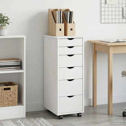Mobile con Ruote con ruota Bianco 34 x 39 x 93,5 cm | homemem39