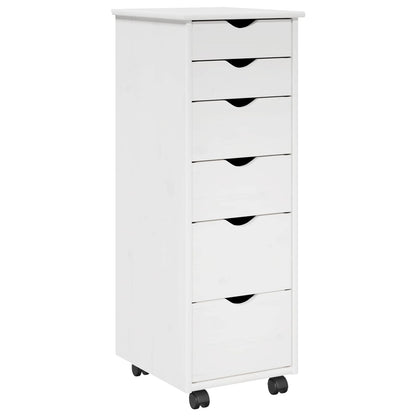 Mobile con Ruote con ruota Bianco 34 x 39 x 93,5 cm | homemem39