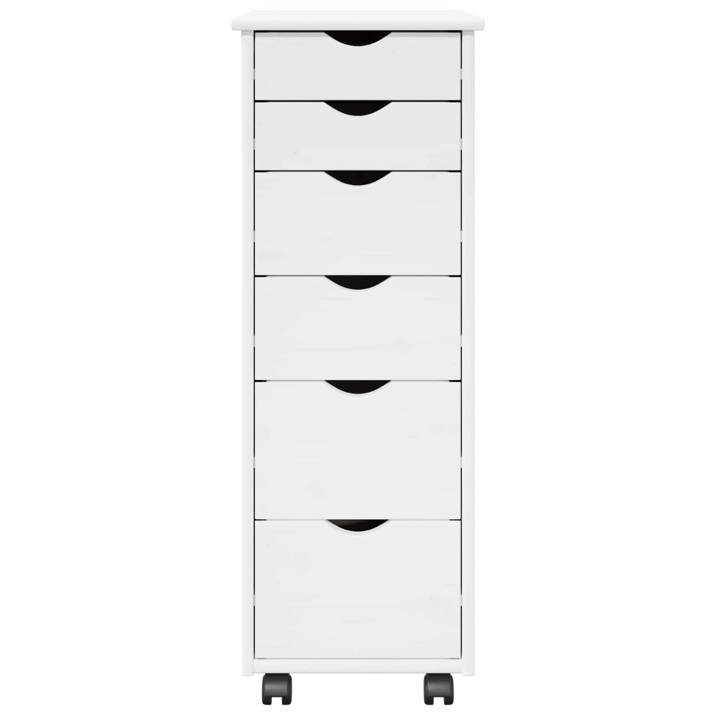 Mobile con Ruote con ruota Bianco 34 x 39 x 93,5 cm | homemem39