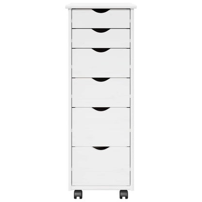 Mobile con Ruote con ruota Bianco 34 x 39 x 93,5 cm | homemem39