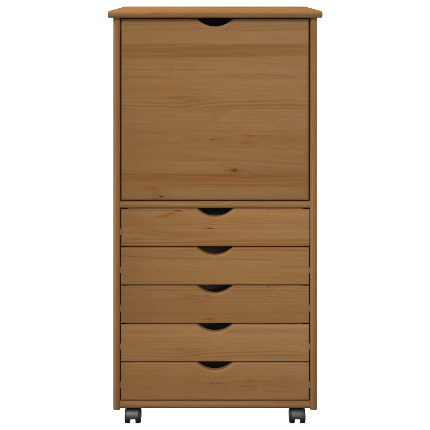 Mobile con Ruote con ruota Marrone miele 53 x 39 x 103 cm | homemem39