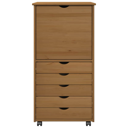 Mobile con Ruote con ruota Marrone miele 53 x 39 x 103 cm | homemem39