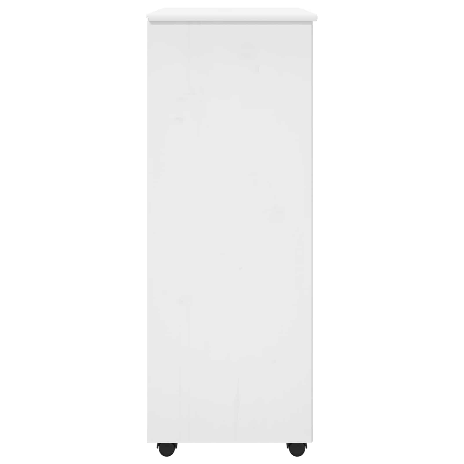 Mobile con Ruote Bianco 53 x 39 x 103 cm Legno di Pino Massello | homemem39