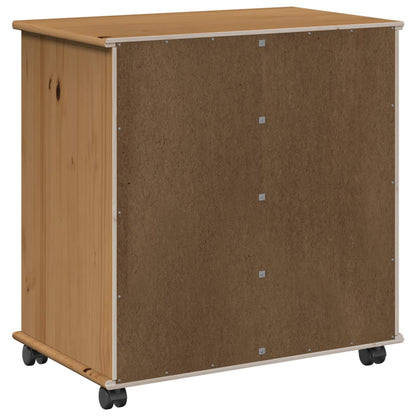 Mobile con Ruote con ruota Marrone miele 63,5 x 39 x 65,5 cm | homemem39
