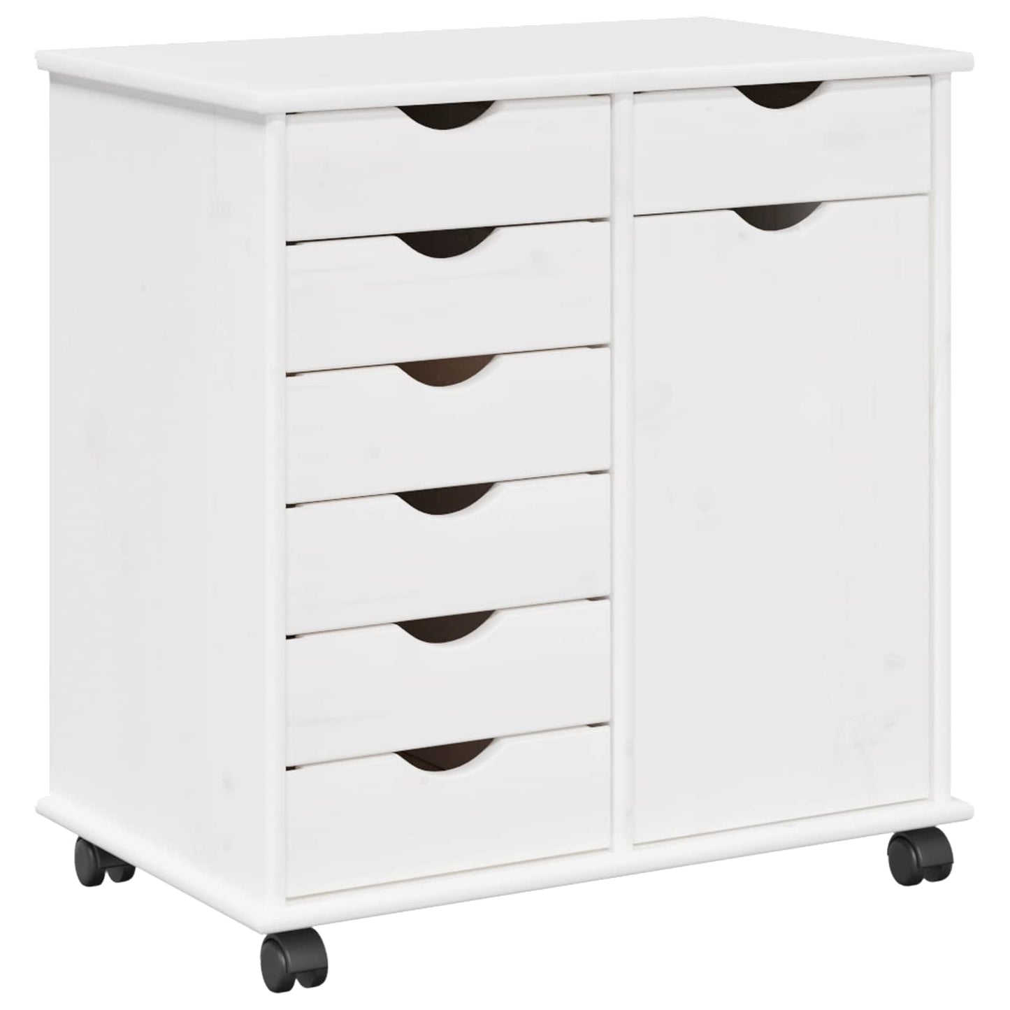Mobile con Ruote con ruota Bianco 63,5 x 39 x 65,5 cm | homemem39