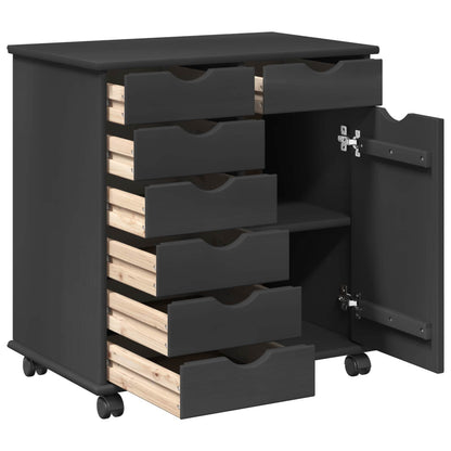 Mobile con Ruote con ruota Grigio 63,5 x 39 x 65,5 cm | homemem39
