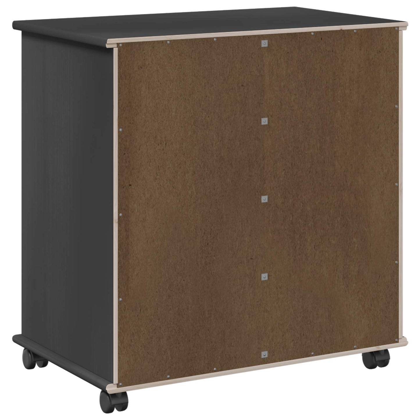 Mobile con Ruote con ruota Nero 63,5 x 39 x 65,5 cm