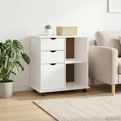 Mobile con Ruote con ruota Bianco 63,5 x 39 x 65,5 cm