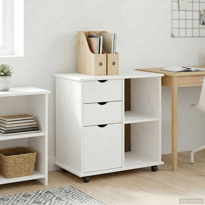 Mobile con Ruote con ruota Bianco 63,5 x 39 x 65,5 cm | homemem39