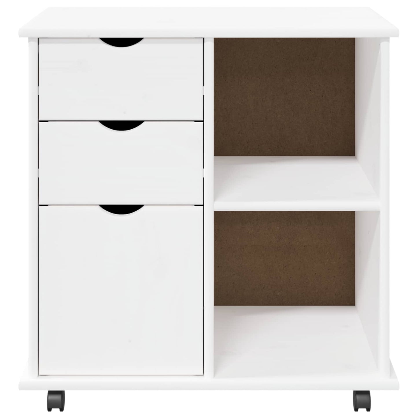Mobile con Ruote con ruota Bianco 63,5 x 39 x 65,5 cm | homemem39