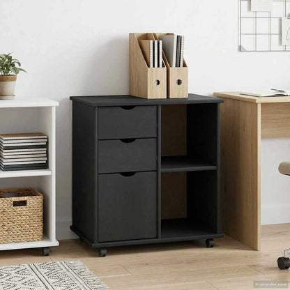 Mobile con Ruote con ruota Grigio 63,5 x 39 x 65,5 cm | homemem39