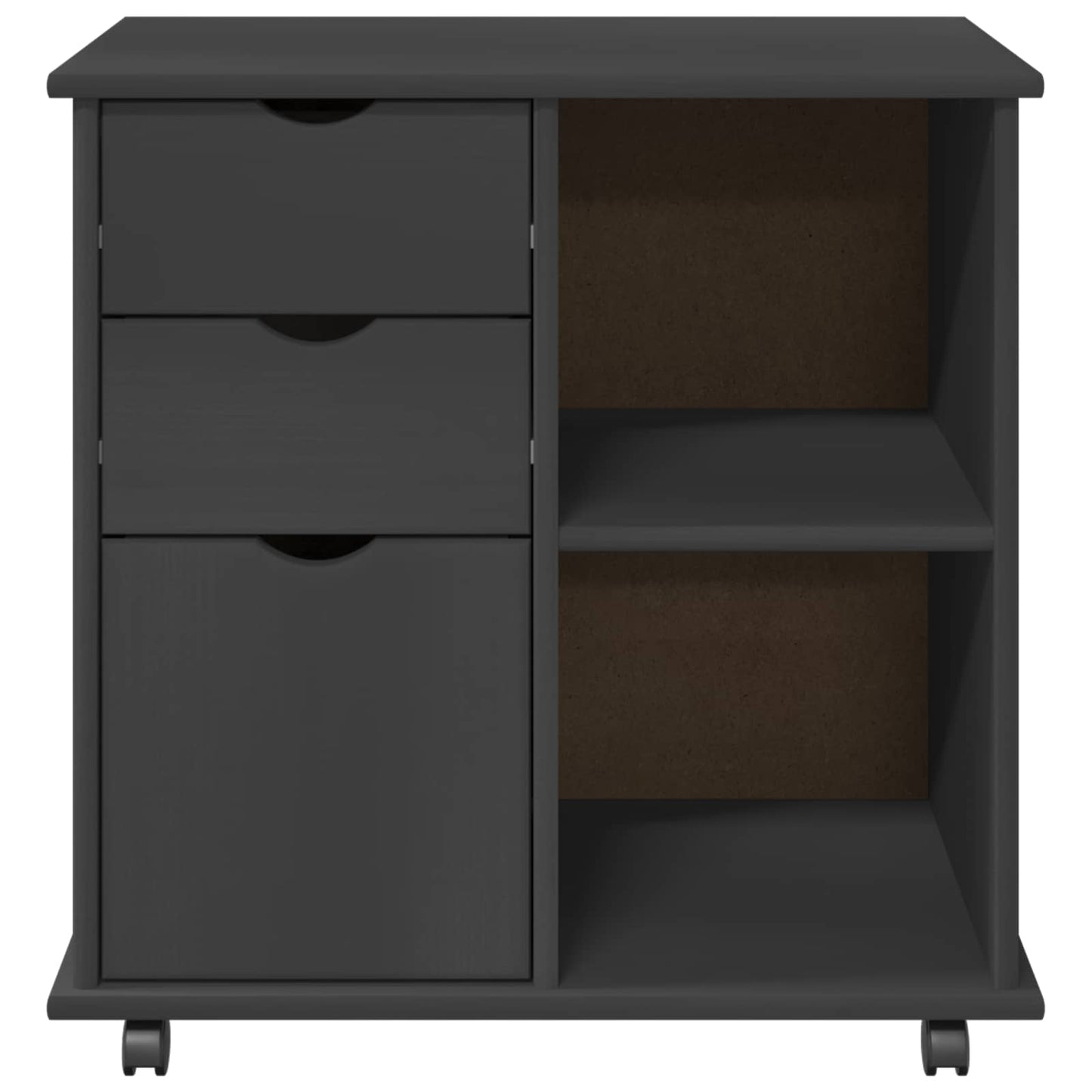 Mobile con Ruote con ruota Grigio 63,5 x 39 x 65,5 cm | homemem39