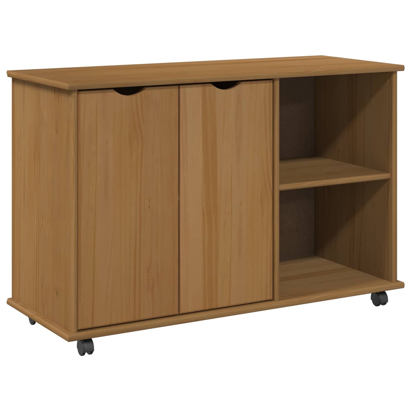 Mobile con Ruote con ruota Marrone miele 100 x 39 x 65,5 cm