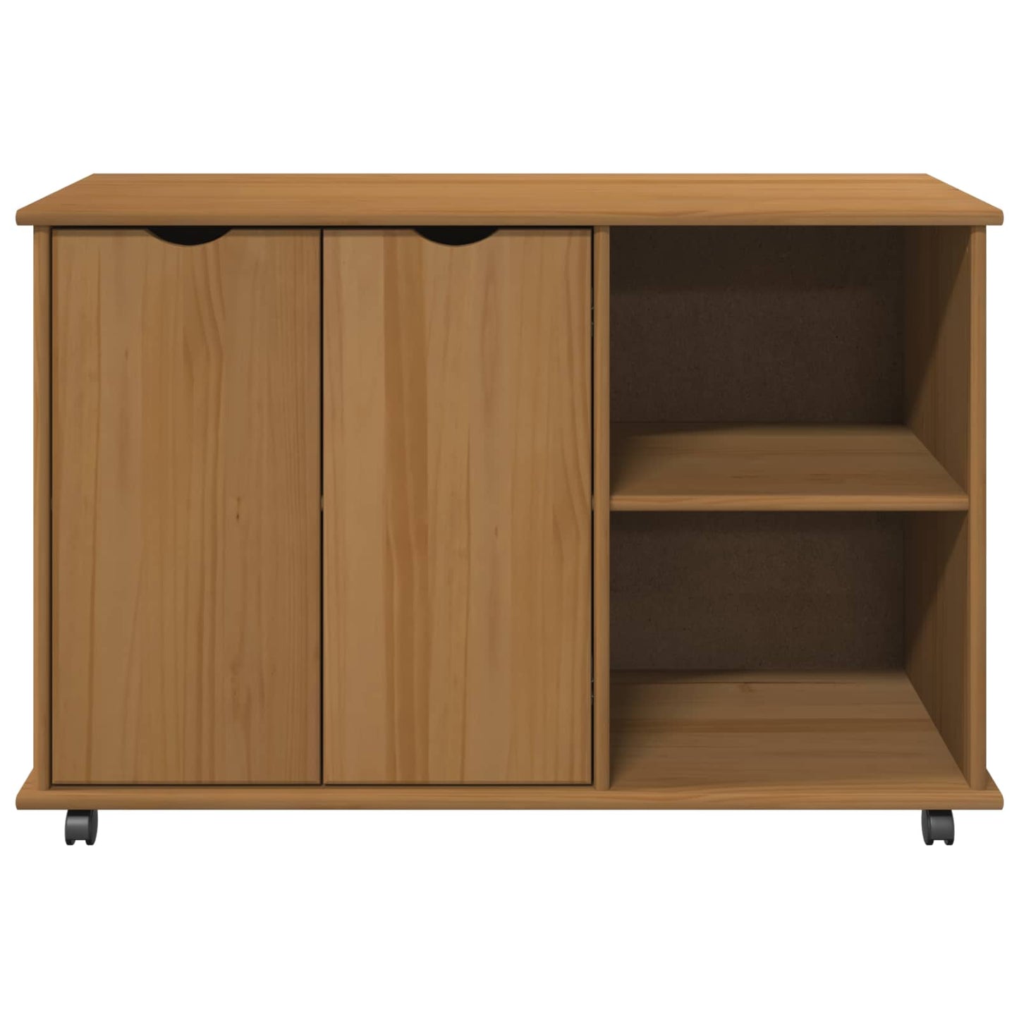 Mobile con Ruote con ruota Marrone miele 100 x 39 x 65,5 cm | homemem39