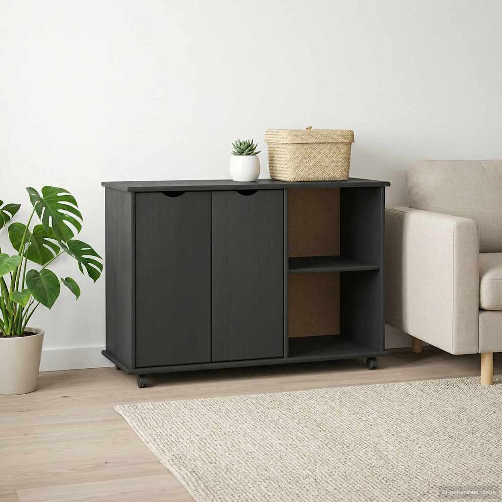 Mobile con Ruote con ruota Grigio 100 x 39 x 65,5 cm | homemem39
