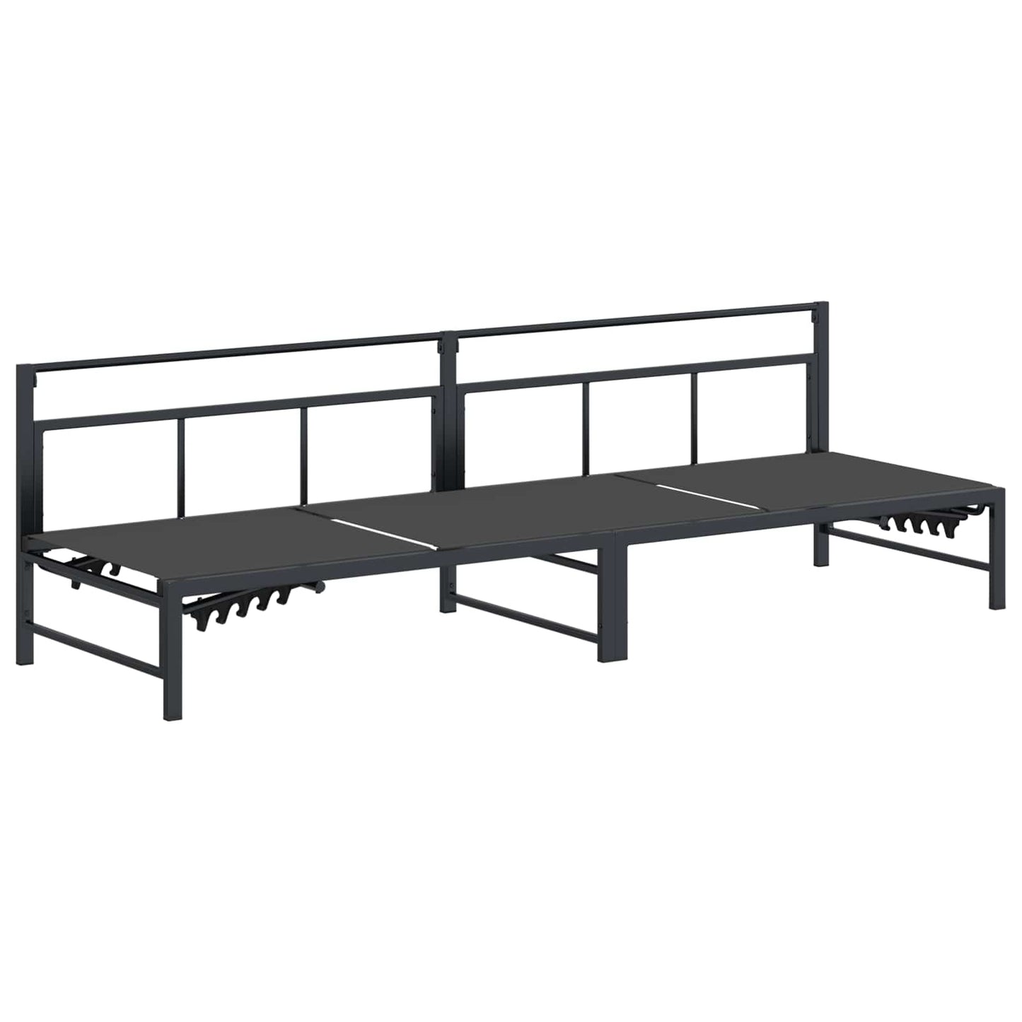 Lettino da sole Nero 200 x 62 x 59,5 cm Textilene | homemem39