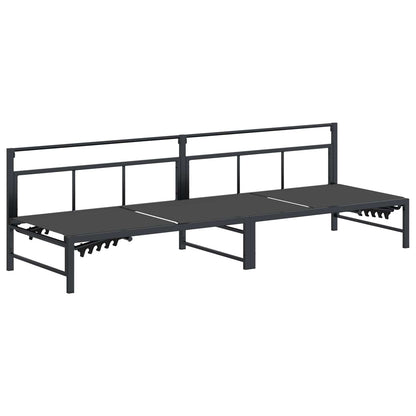 Lettino da sole Nero 200 x 62 x 59,5 cm Textilene | homemem39