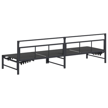 Lettino da sole Nero 200 x 62 x 59,5 cm Textilene | homemem39