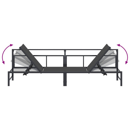 Lettino da sole Nero 200 x 62 x 59,5 cm Textilene | homemem39