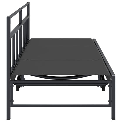Lettino da sole Nero 200 x 62 x 59,5 cm Textilene | homemem39