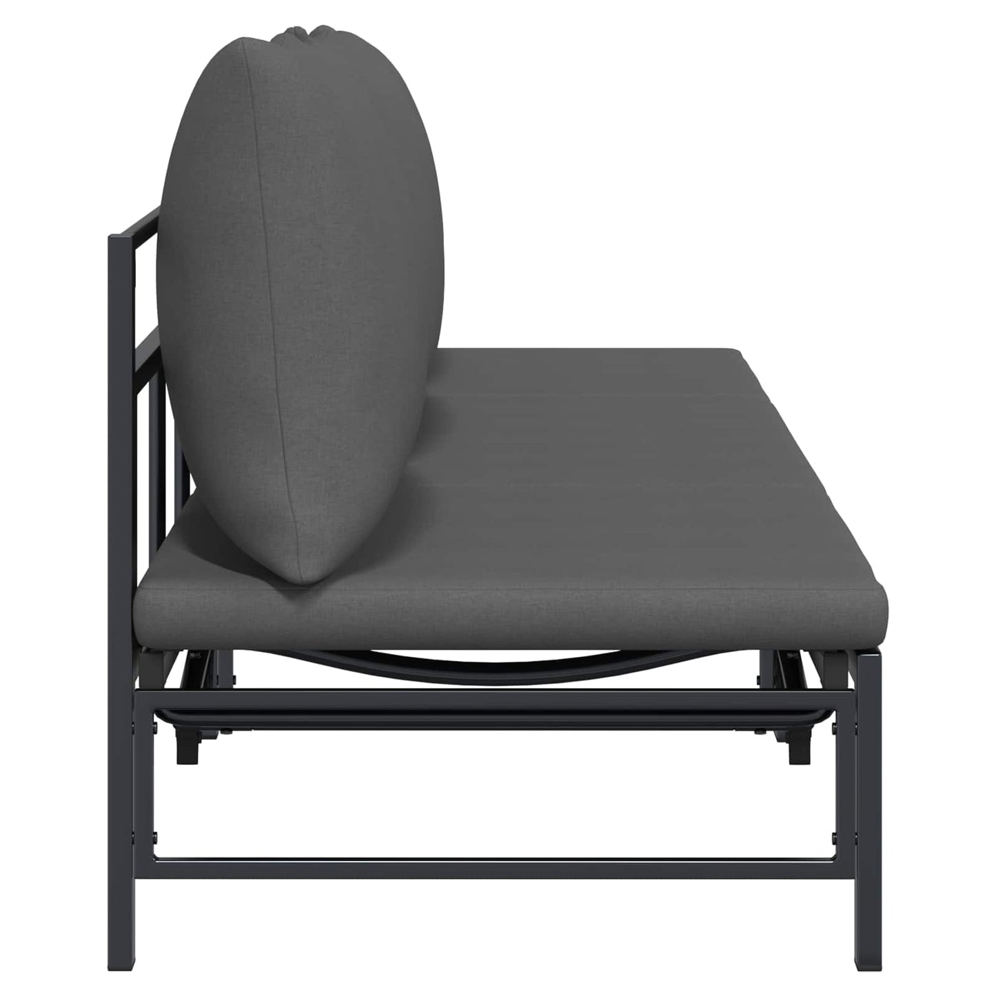 Lettino Sole per 3 Persone Nero 200 x 62 x 59,5 cm Textilene | homemem39