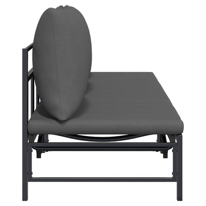 Lettino Sole per 3 Persone Nero 200 x 62 x 59,5 cm Textilene | homemem39
