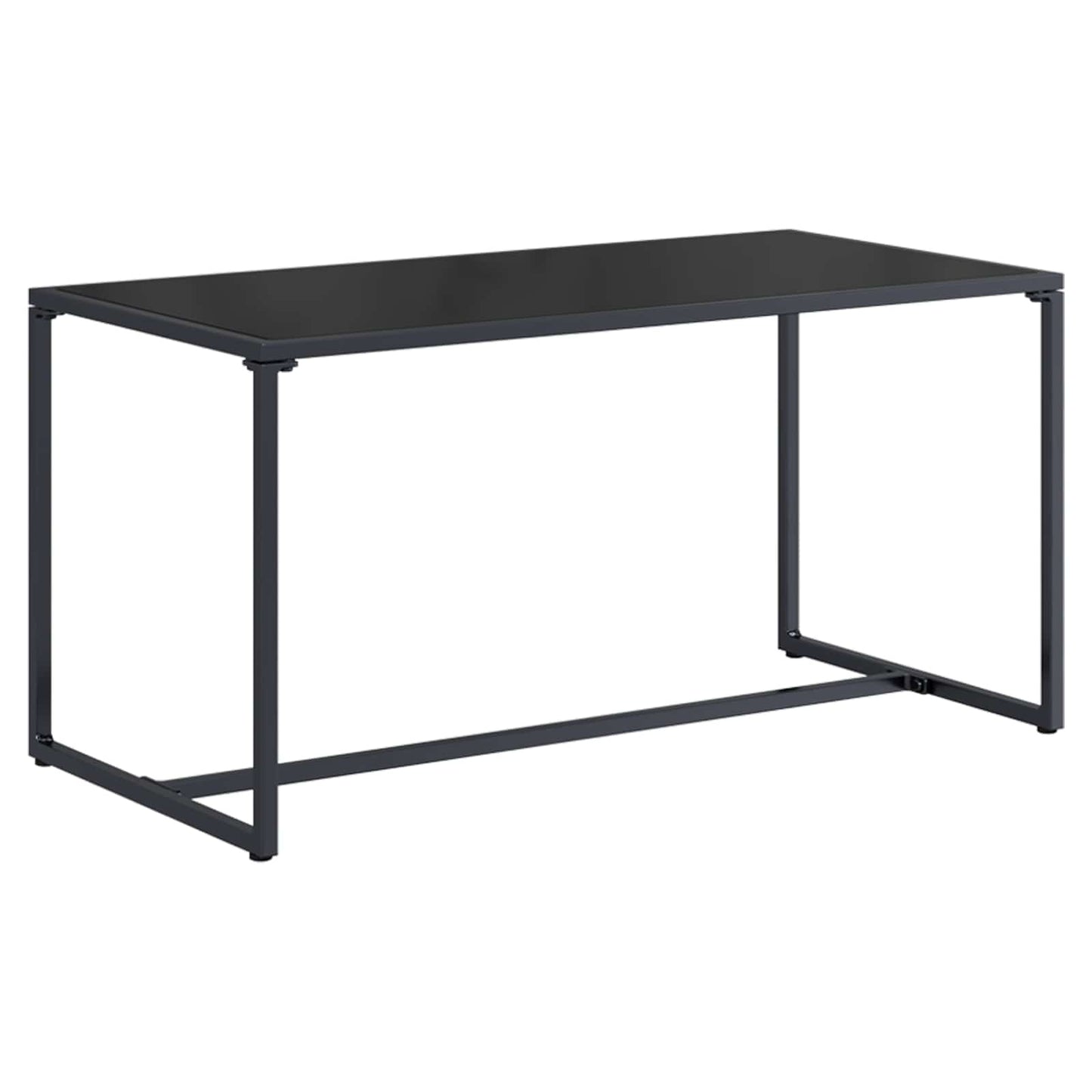 Set Divano da Giardino 3 pcs Nero e antracite Acciaio | homemem39