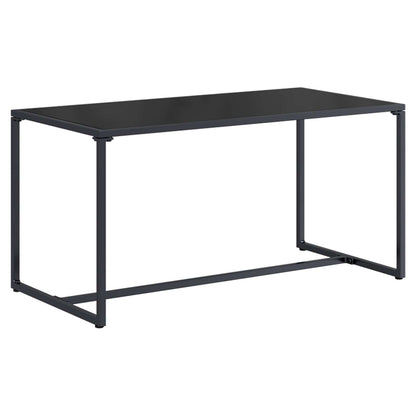 Set Divano da Giardino 3 pcs Nero e antracite Acciaio | homemem39